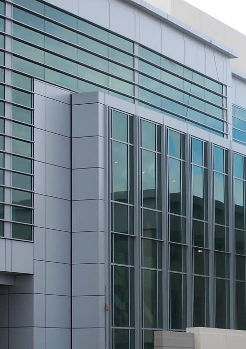 Curved Glazed Curtain Wall