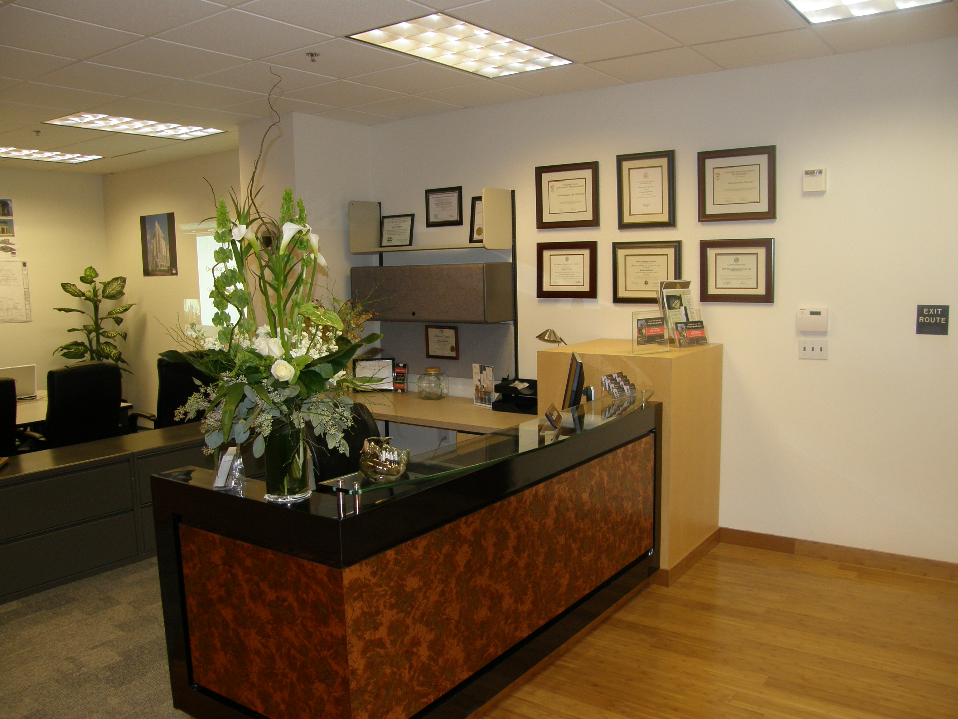 reception desk