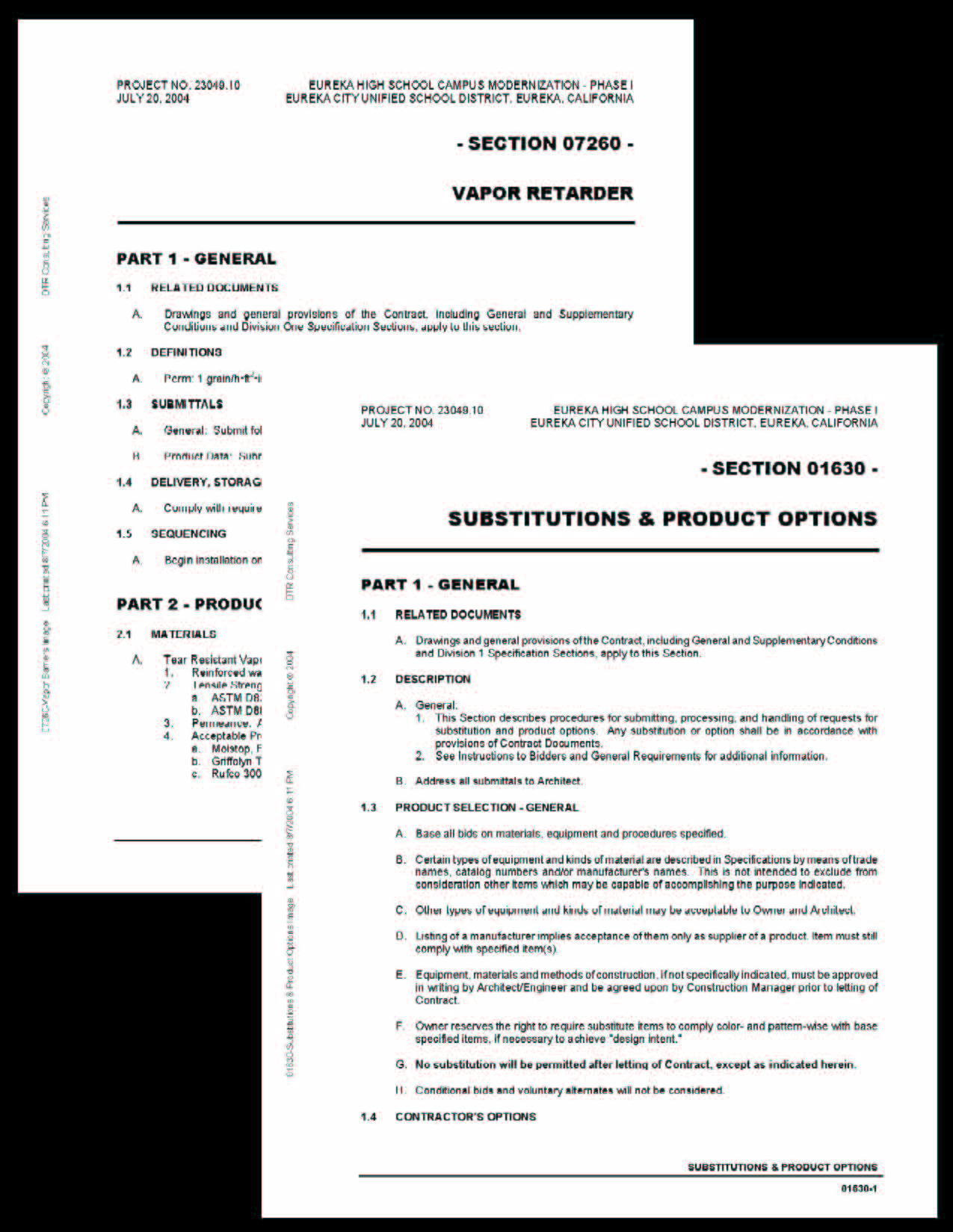 Project Specifications